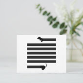 Dackel Postkarte (Stehend Vorderseite)