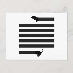 Dackel Postkarte