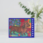 Dackel Postkarte (Stehend Vorderseite)