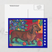 Dackel Postkarte (Vorne/Hinten)