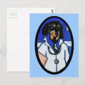 DACKEL POSTKARTE (Vorne/Hinten)
