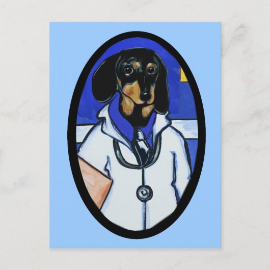 DACKEL POSTKARTE (Vorderseite)