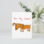 Dackel Postkarte (Stehend Vorderseite)