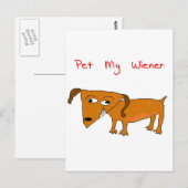 Dackel Postkarte (Vorne/Hinten)