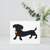 Dackel Postkarte (Stehend Vorderseite)