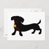 Dackel Postkarte (Vorne/Hinten)