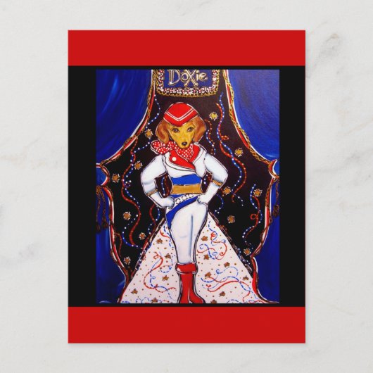 Dackel Postkarte (Vorderseite)