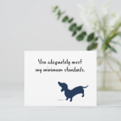 Dackel Postkarte (Stehend Vorderseite)