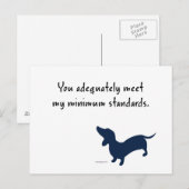 Dackel Postkarte (Vorne/Hinten)