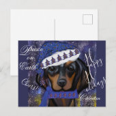 Dackel Postkarte (Vorne/Hinten)