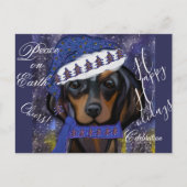 Dackel Postkarte (Vorderseite)