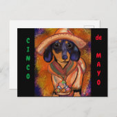 Dackel Postkarte (Vorne/Hinten)