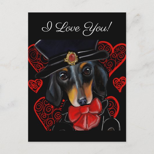 DACKEL POSTKARTE (Vorderseite)