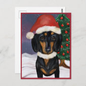 Dackel Postkarte (Vorne/Hinten)