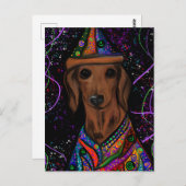 DACKEL POSTKARTE (Vorne/Hinten)