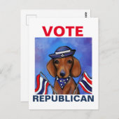 Dackel Postkarte (Vorne/Hinten)