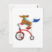 Dackel Postkarte (Vorne/Hinten)