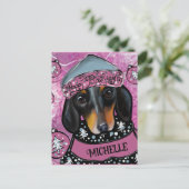 DACKEL POSTKARTE (Stehend Vorderseite)