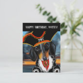 DACKEL POSTKARTE (Stehend Vorderseite)