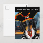 DACKEL POSTKARTE (Vorne/Hinten)