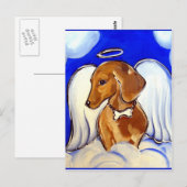Dackel Postkarte (Vorne/Hinten)