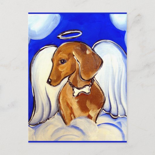 Dackel Postkarte (Vorderseite)