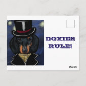 DACKEL POSTKARTE (Rückseite)