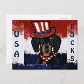 DACKEL POSTKARTE (Vorne/Hinten)