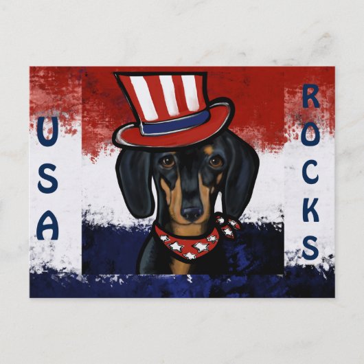 DACKEL POSTKARTE (Vorderseite)