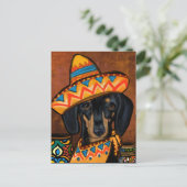 DACKEL POSTKARTE (Stehend Vorderseite)