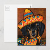 DACKEL POSTKARTE (Vorne/Hinten)