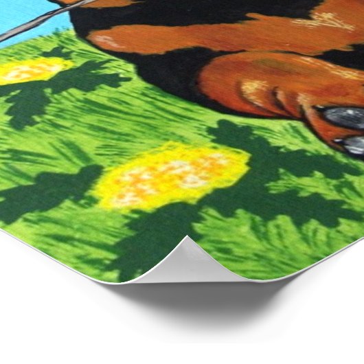 Dackel Print Poster (Ecke)