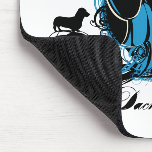 Dackel Projekt Hundeillustration Mousepad (Ecke)