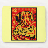 Dackel-Propaganda Mousepad (Vorne)