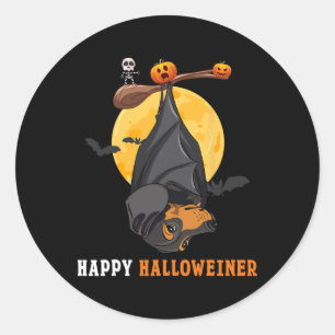 Dackel Pumpkin Halloween für Frauen und T Sausag Runder Aufkleber
