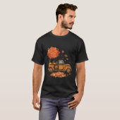 Dackel Pumpkins Lkw Herbstleaf Fall Thanksgi T-Shirt (Vorne ganz)