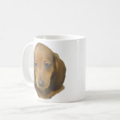 Dackel Puppy Kaffeetasse (Vorderseite Links)