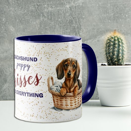 Dackel Puppy Kisses Alles reparieren Tasse