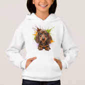 Dackel Puppy von Natasha Us Hoodie (Vorderseite)