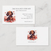 Dackel Puppys Hund Züchter Visitenkarte (Vorne/Hinten)