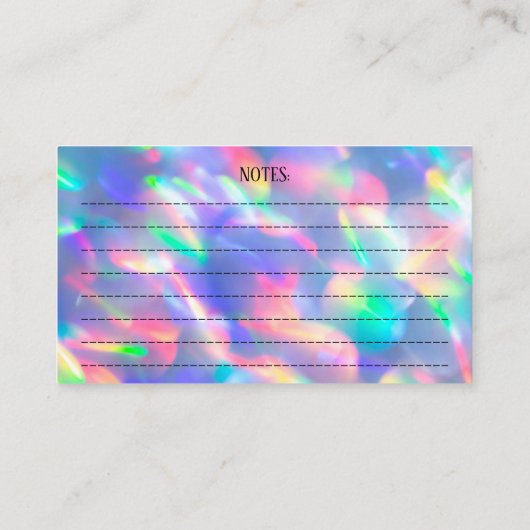 Dackel Pups Nachzucht Holografischer Regenbogen Visitenkarte (Rückseite)