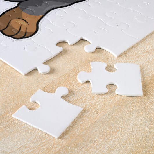 Dackel Puzzle (Seite)