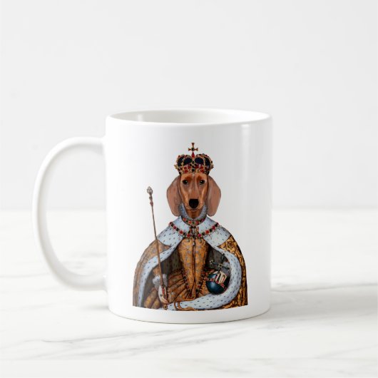 Dackel Queen 2 Kaffeetasse (Links)