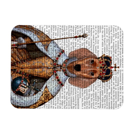 Dackel Queen 2 Magnet (Horizontal)