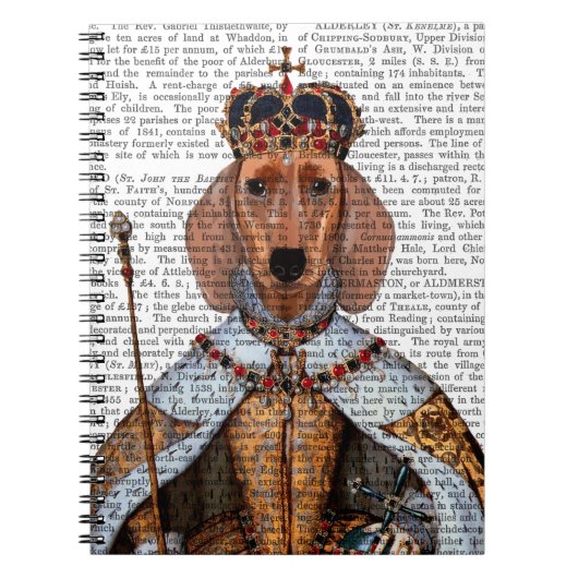 Dackel Queen 2 Notizblock (Vorderseite)