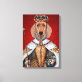 Dackel Queen Leinwanddruck (Vorderseite)