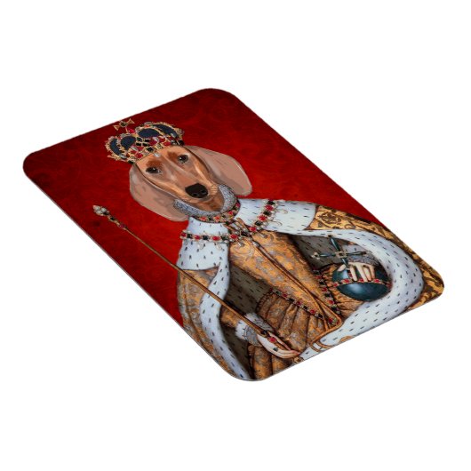 Dackel Queen Magnet (Rechte Seite)