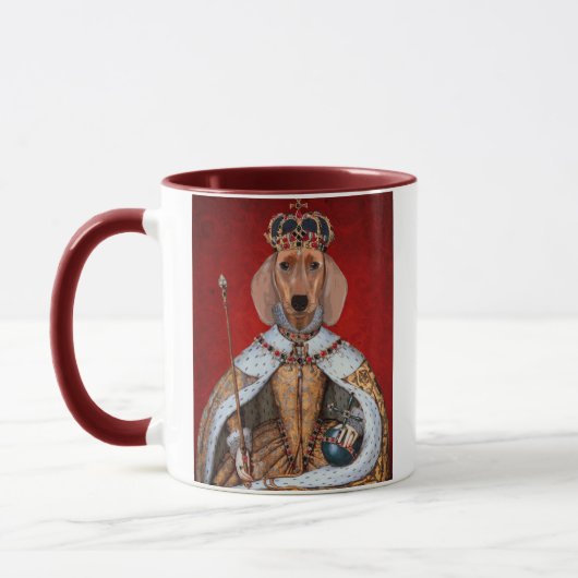 Dackel Queen Tasse (Links)