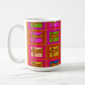 Dackel Quilt Kaffeetasse (Links)