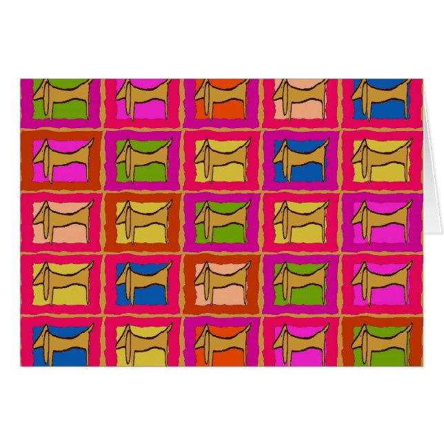 Dackel Quilt Tiled Hunde (Vorderseite (Horizontal))